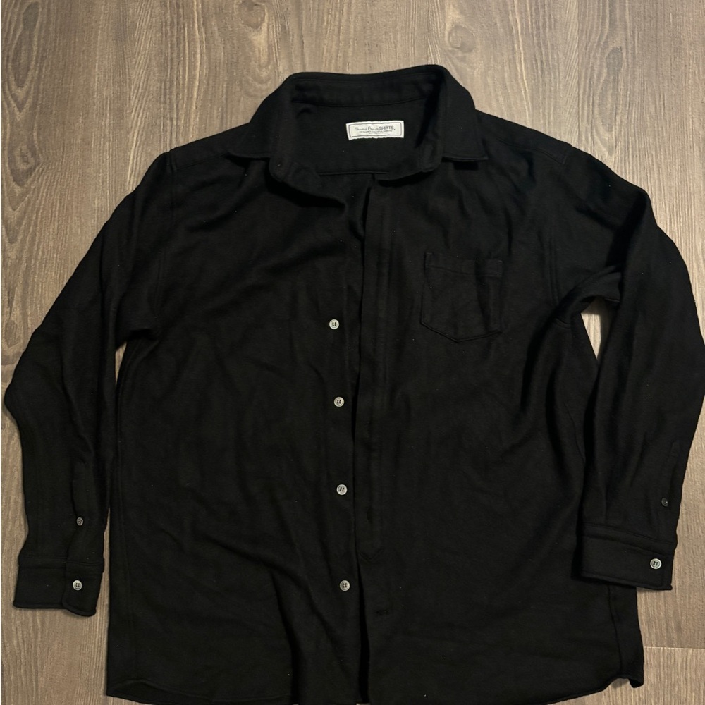 Universal Black Casual Button Down Shirt